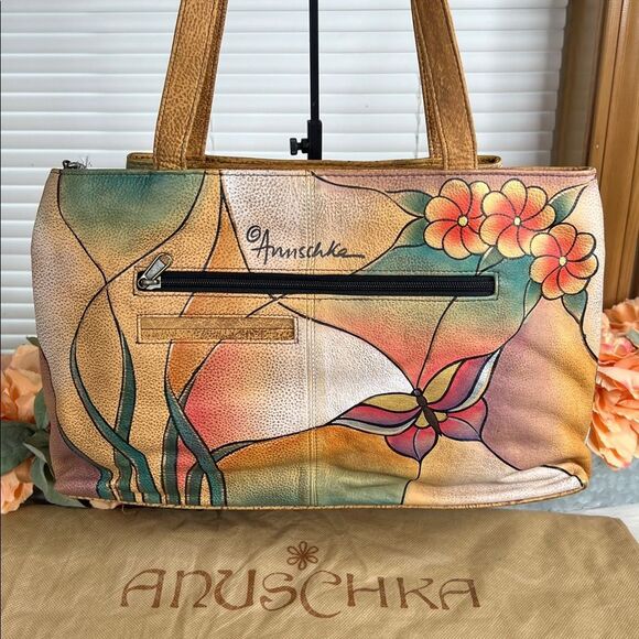 Anuschka Genuine Painted Leather Matching Set NWT - Picture 7 of 12